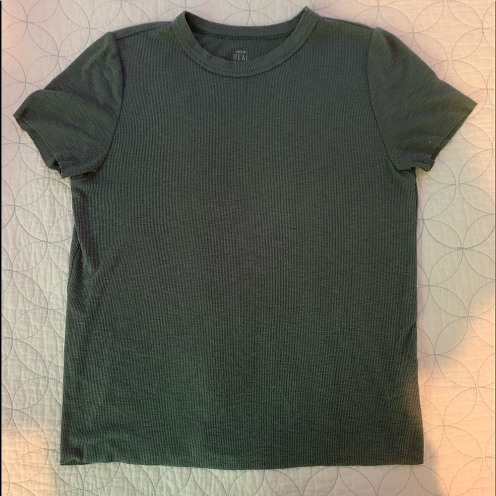 Lot of two Aerie/American Eagle ribbed tees